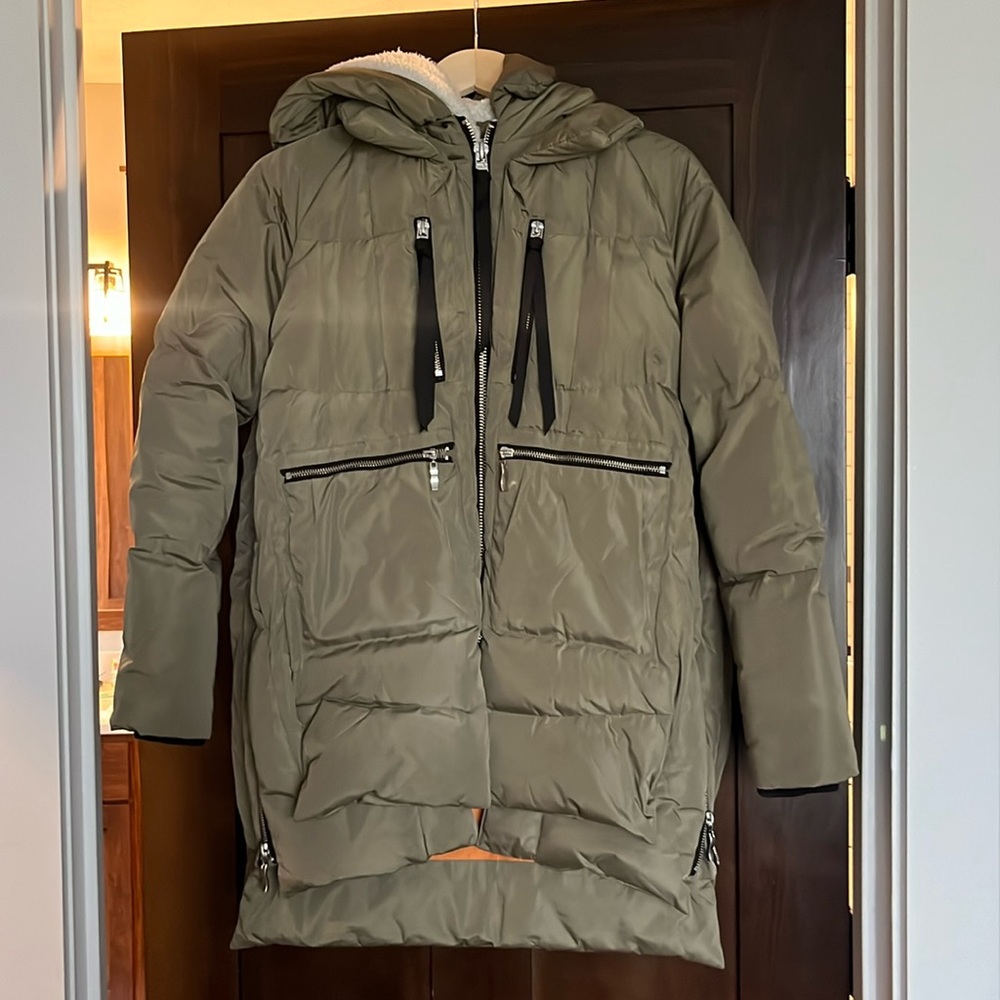 Green Orolay winter coat